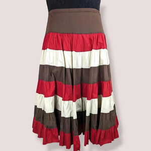V. Jessica Layered Peasant Skirt